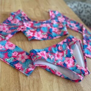 🚨SOLD🚨Art Class Tropical Floral Swimwear